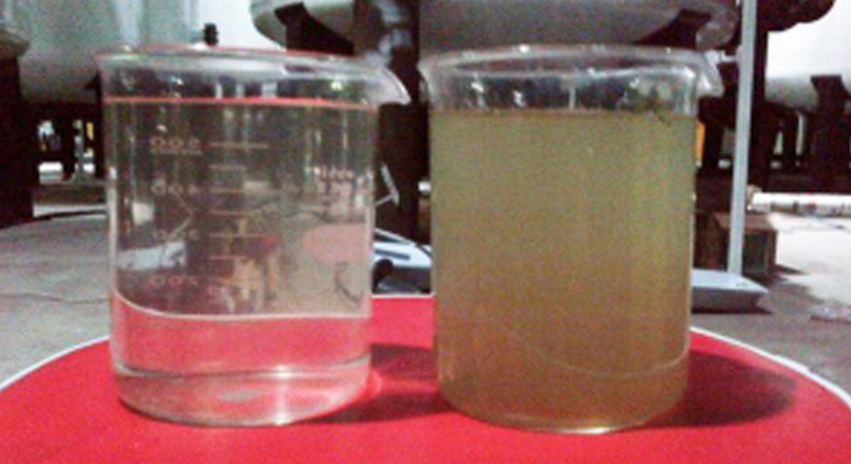 Seawater distillation results